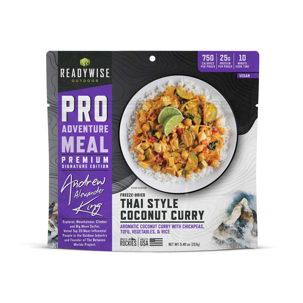 ReadyWise Pro Adventure Meal Thai Style Coconut Curry freeze-dried pouch front