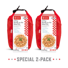 2 Pack American Red Cross 2 Day Ready to Go Meal Kit  ReadyWise   