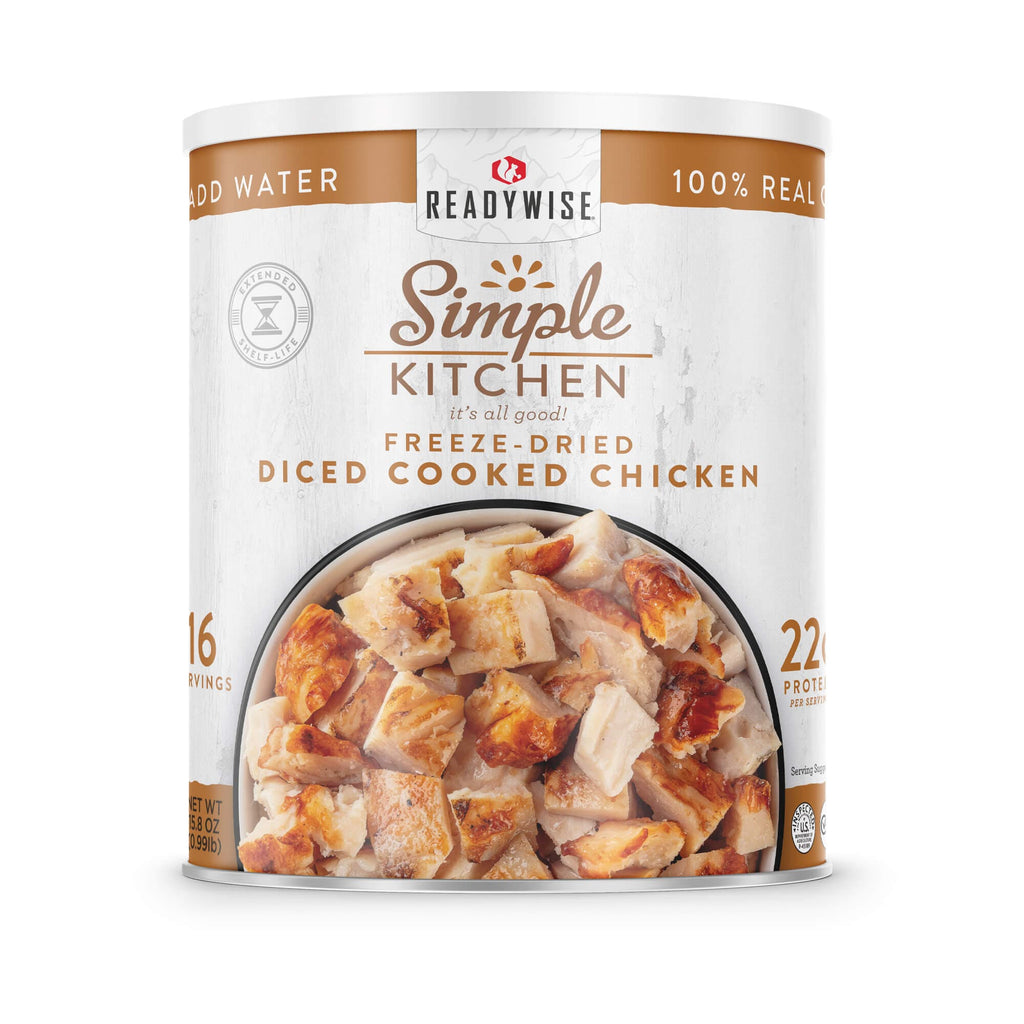 Freeze-Dried Diced Chicken - 16 Serving #10 Can  ReadyWise   