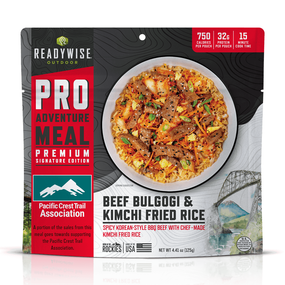 Beef Bulgogi & Kimchi Fried Rice - Signature Edition Pro Adventure Meal with the Pacific Crest Trail Association