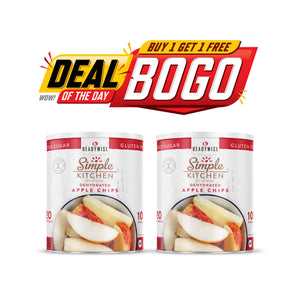 BOGO Free Dehydrated Apple Chips - 20 Serving #10 Can