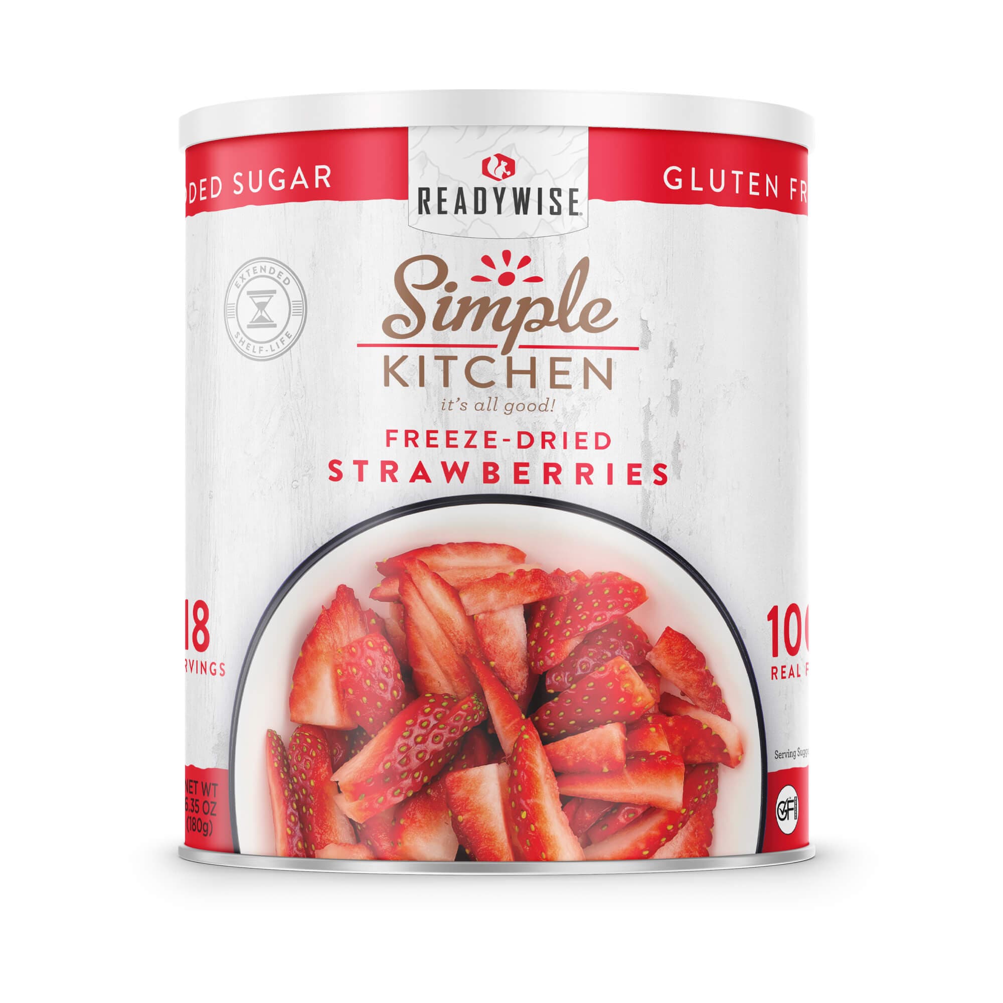 dry strawberry seeds Sliced Strawberries – Freeze‑Dried #10 Can – 18 Servings