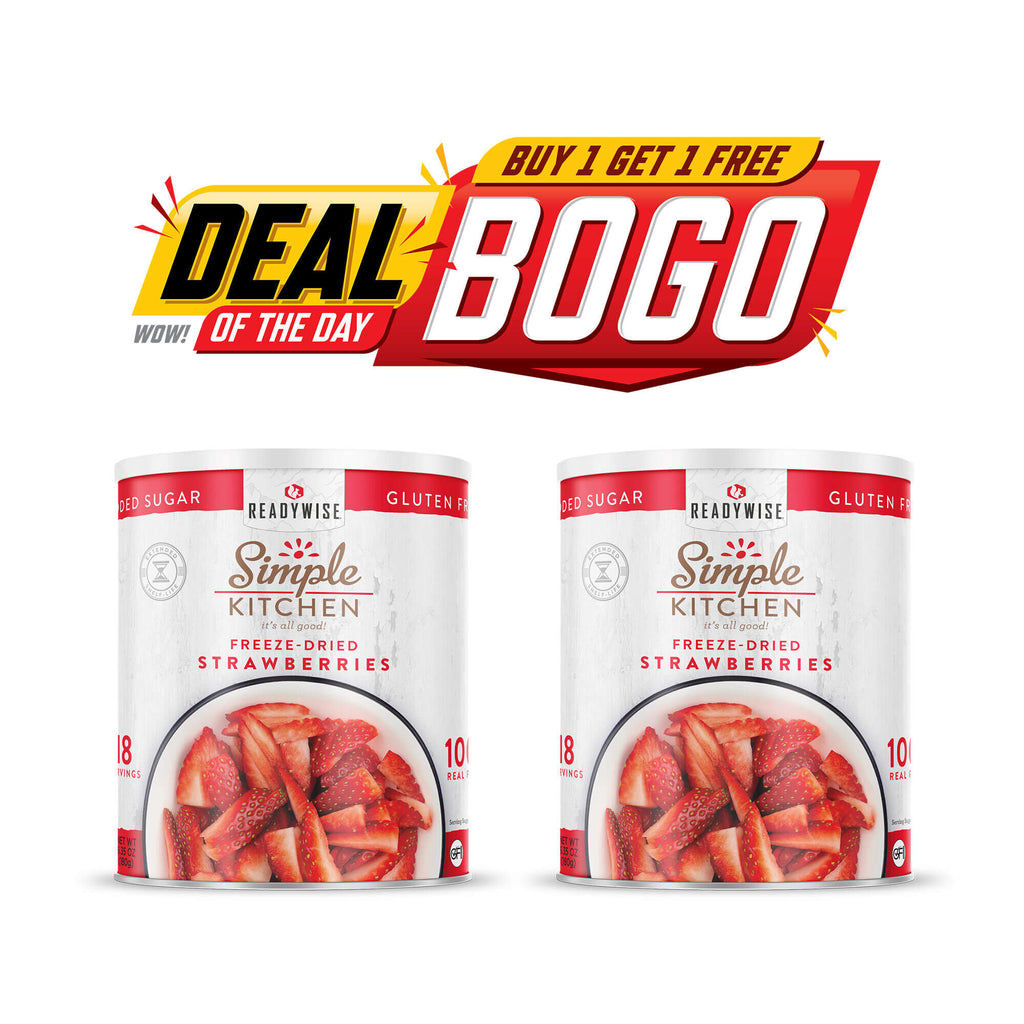 BOGO Free Freeze-Dried Sliced Strawberries - 18 Serving #10 Can