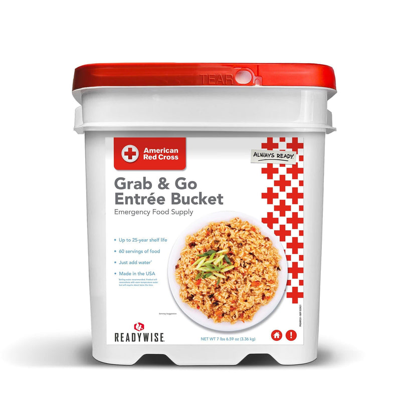 American Red Cross 60 Serving Emergency Meal Food Supply - Bucket - ReadyWise