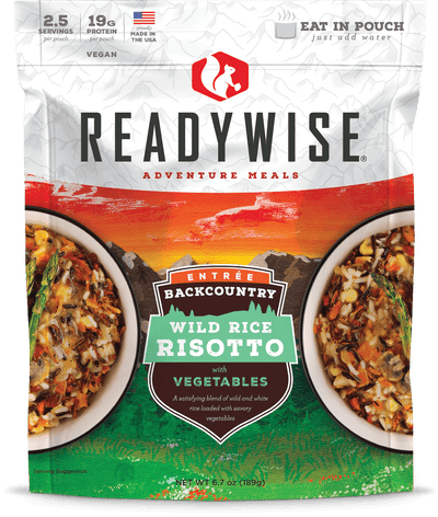Backcountry Wild Rice Risotto  ReadyWise Backcountry Wild Rice Risotto - Single Pouch  