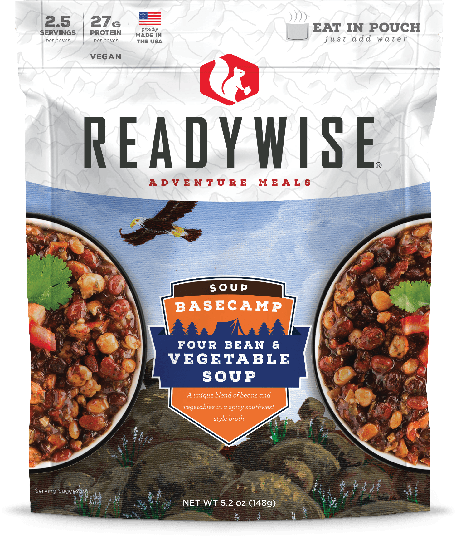 Basecamp Four Bean & Vegetable Soup - ReadyWise