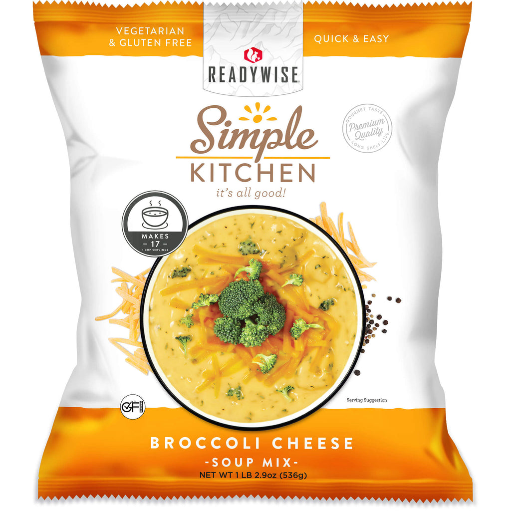 Broccoli Cheese Soup Mix - 17 Servings per Pouch  ReadyWise Single Pouch  