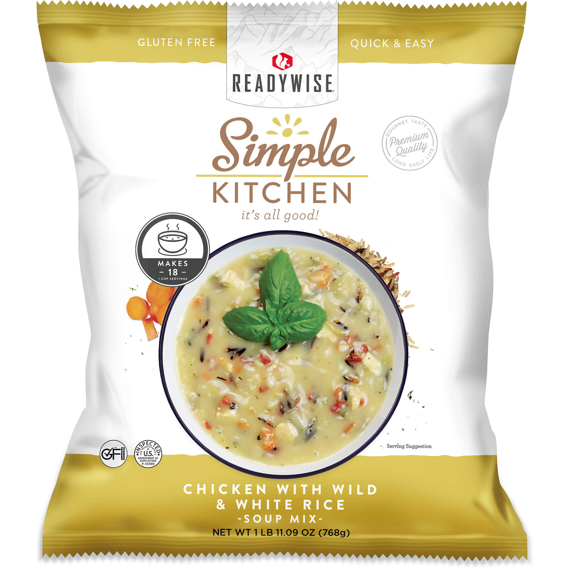 Chicken & Rice Soup Mix - 18 Servings per Pouch – ReadyWise