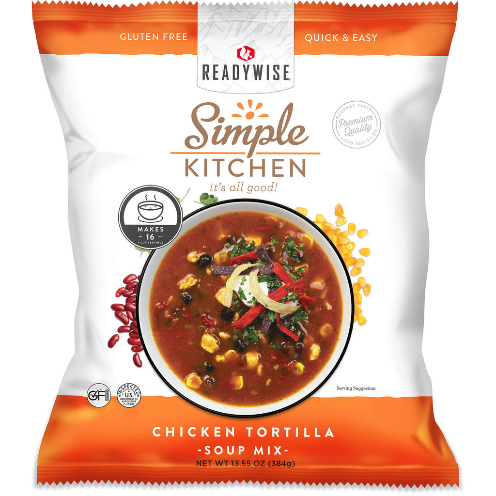 Chicken Tortilla Soup Mix - 16 Servings per Pouch  ReadyWise Single Pouch  