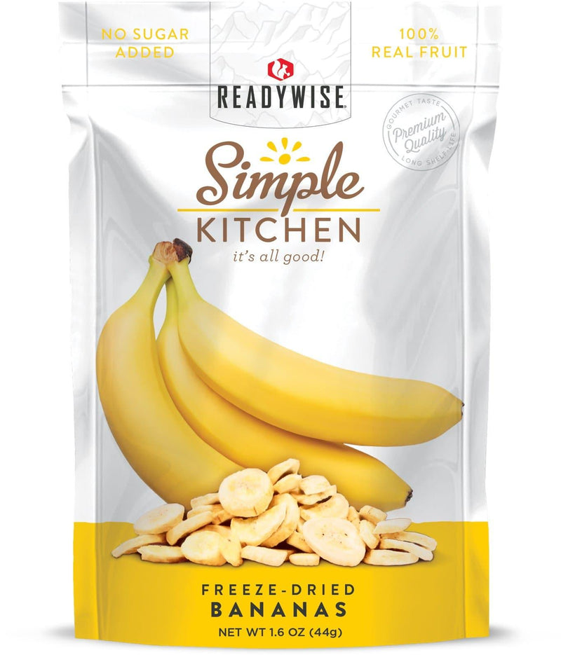 Freeze-Dried Bananas - 6 Pack  ReadyWise   
