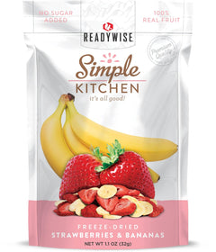 Freeze-Dried Strawberries & Bananas - 6 Pack - ReadyWise