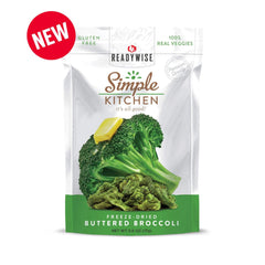 Simple Kitchen Buttered Broccoli - 6 Pack - ReadyWise-single-pouch
