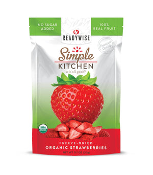 Simple Kitchen Organic Freeze-Dried Strawberries - 6 Pack - ReadyWise