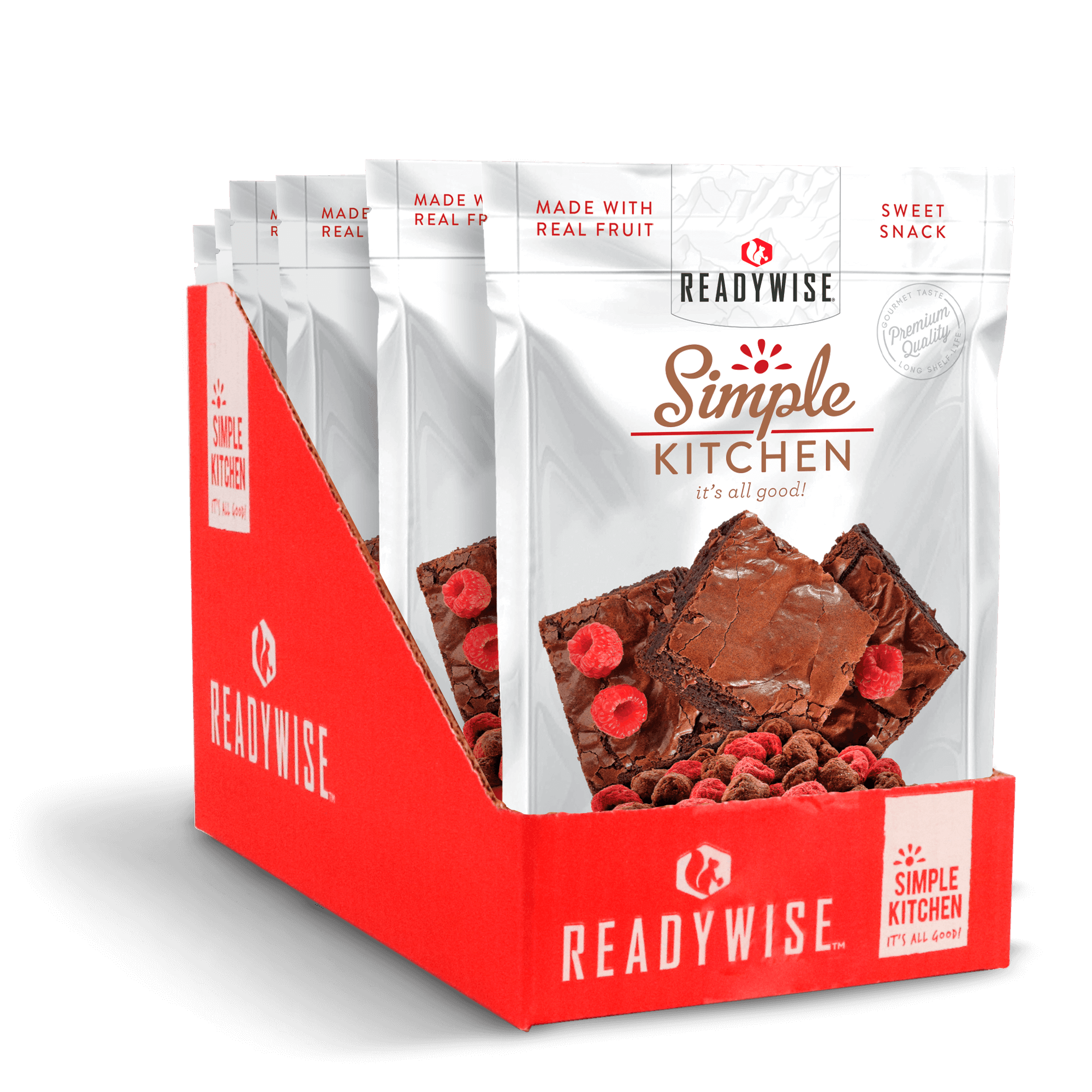 Simple Kitchen Raspberries & Brownie Bites - 6 Pack - ReadyWise