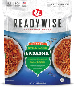 Still Lake Lasagna with Sausage  ReadyWise Still Lake Lasagna with Sausage - Single Pouch  