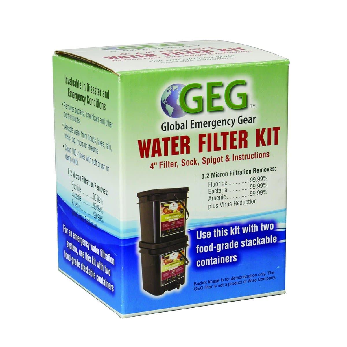 Water Filter Kit for use with ReadyWise Food Buckets - ReadyWise